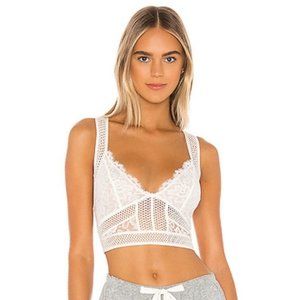 NWT Free People X Revolve Sitting Pretty Brami in Ivory